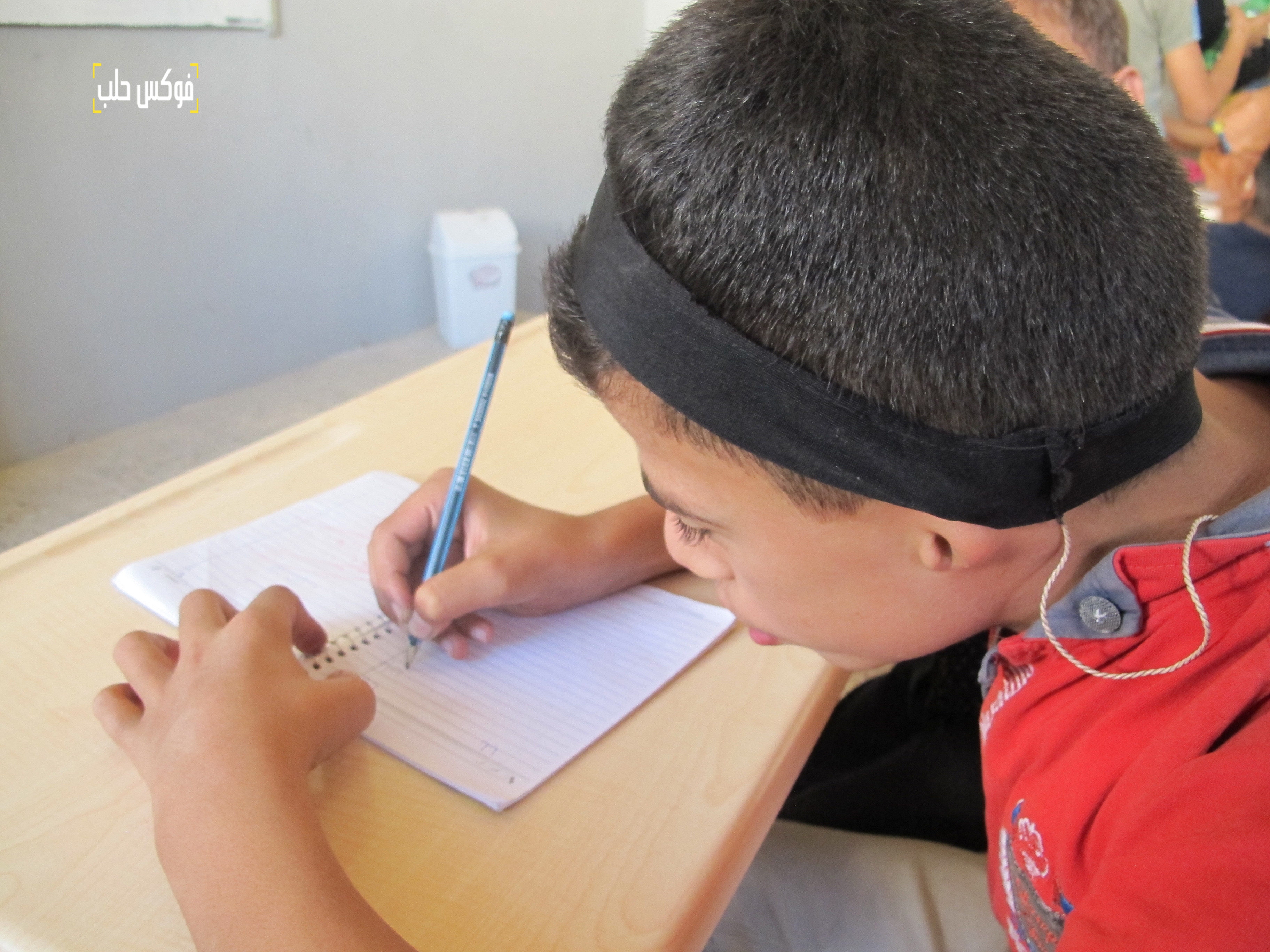 التعليم في مركز الصم والبكم في مدينة الباب بريف حلب.