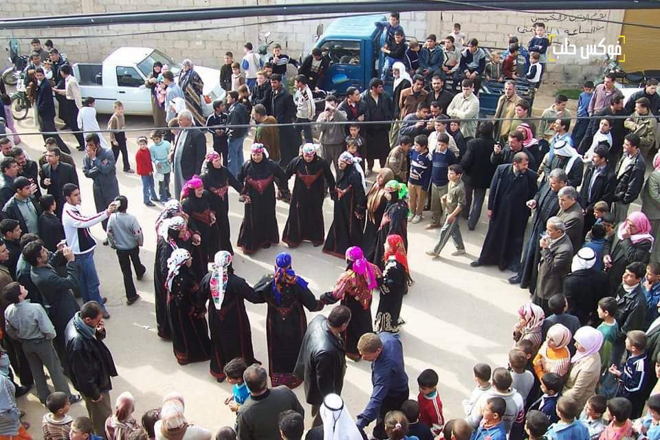 الصورة لعرس قديم في ريف إدلب الجنوبي