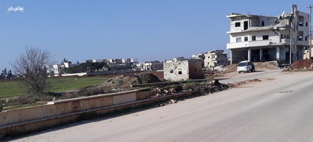 أحد أحياء قرية الفوعة بريف إدلب
