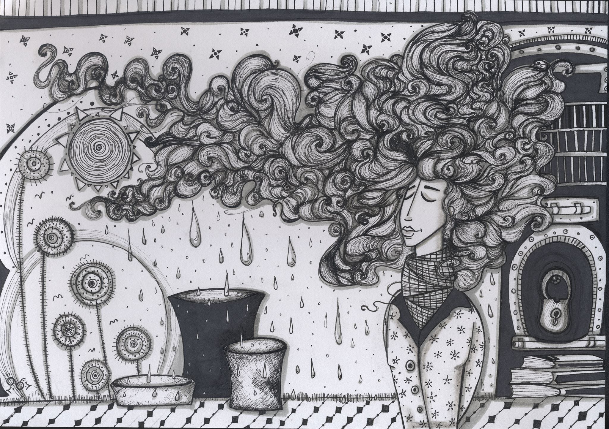 الصورة للفنانة السورية ديما نشاوي -أنترنيت