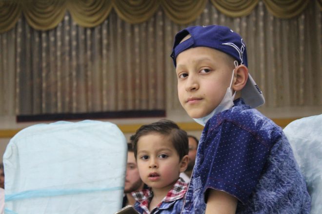 أطفال مصابون بالسرطان في جمعية الأمل -المصدر صدى الشام