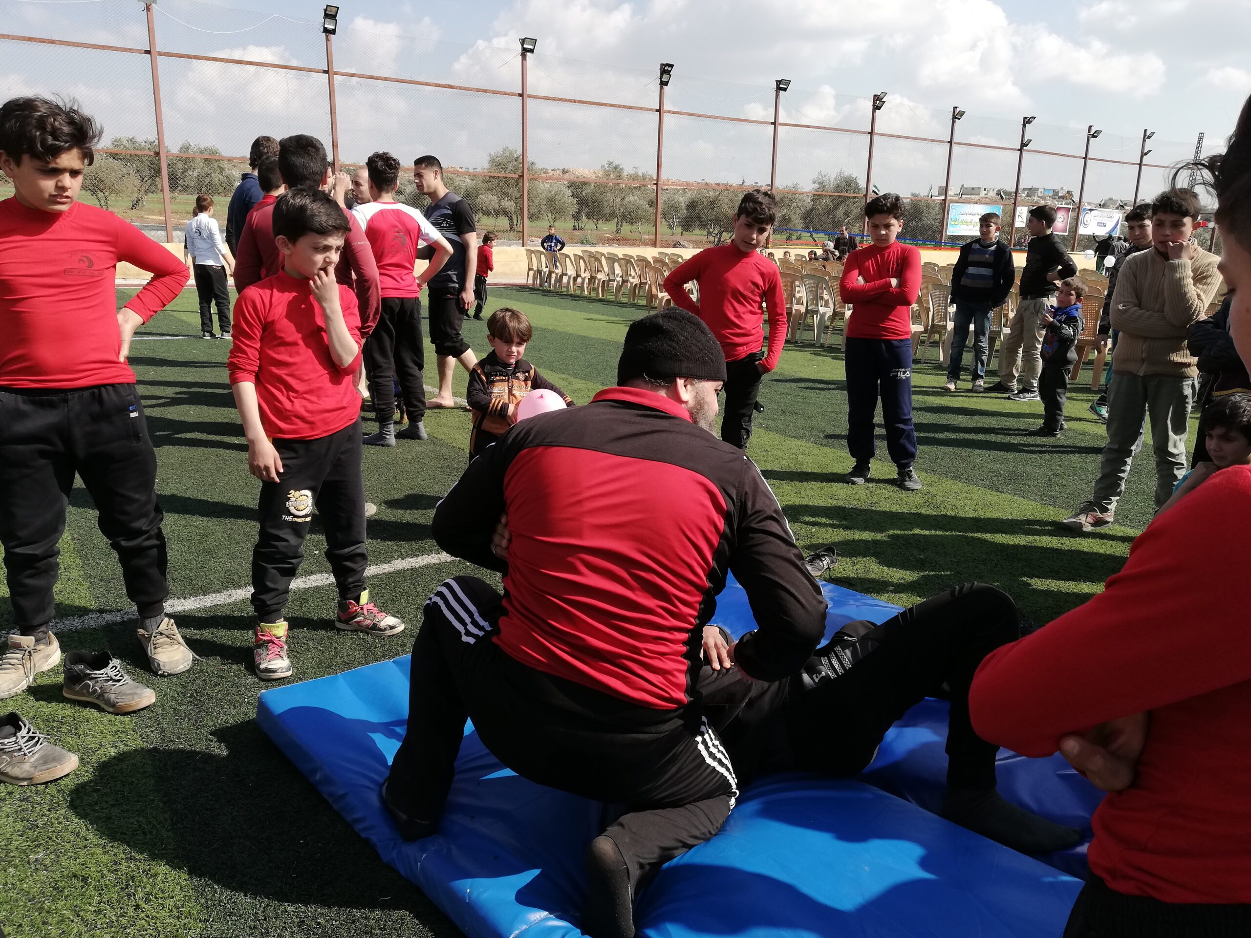 جانب من افتتاح أولمبياد الأمل في الأبزمو -فوكس حلب