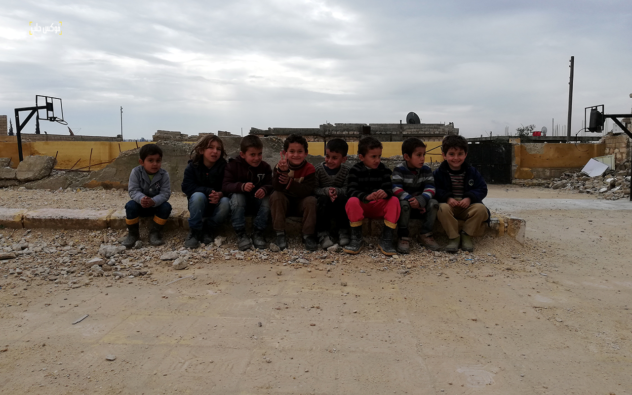 طلاب في واحدة من مدارس ريف حلب