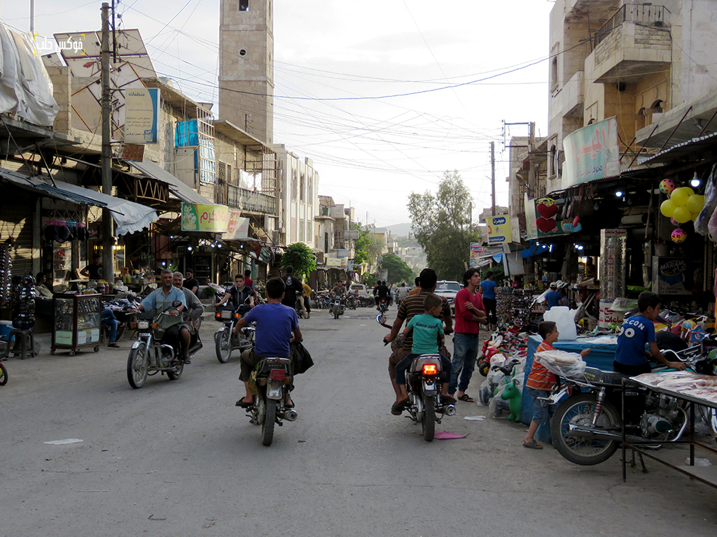 شارع السوق في كفرنبل 2018.