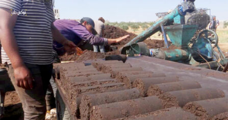 تكرير بدائي لإنتاج الإسفلت في ريف حلب