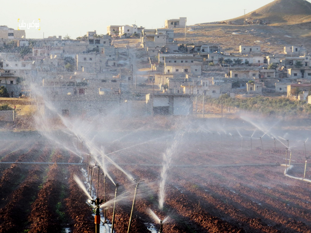 تجهيز الأراضي الزراعية في ريف حلب الجنوبي