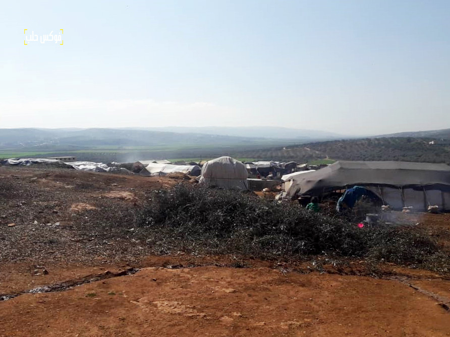 مخيم الكرامة بريف إدلب، حيث ينتشر الجرب بين عدد من أفراده