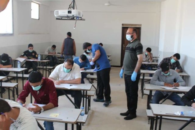خلال العملية الامتحانية الطلاب الأحرار والنظاميين -المصدر: وزارة التربية والتعليم