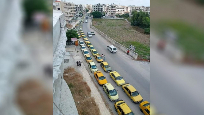 أزمة البنزين في مناطق النظام -المصدر: انترنيت