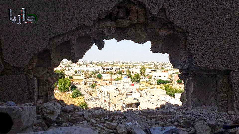 الصورة لمدينة داريا -إنترنيت