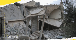 الدمار في قرية كفرنوران نتيجة الحملة العسكرية الأخيرة
