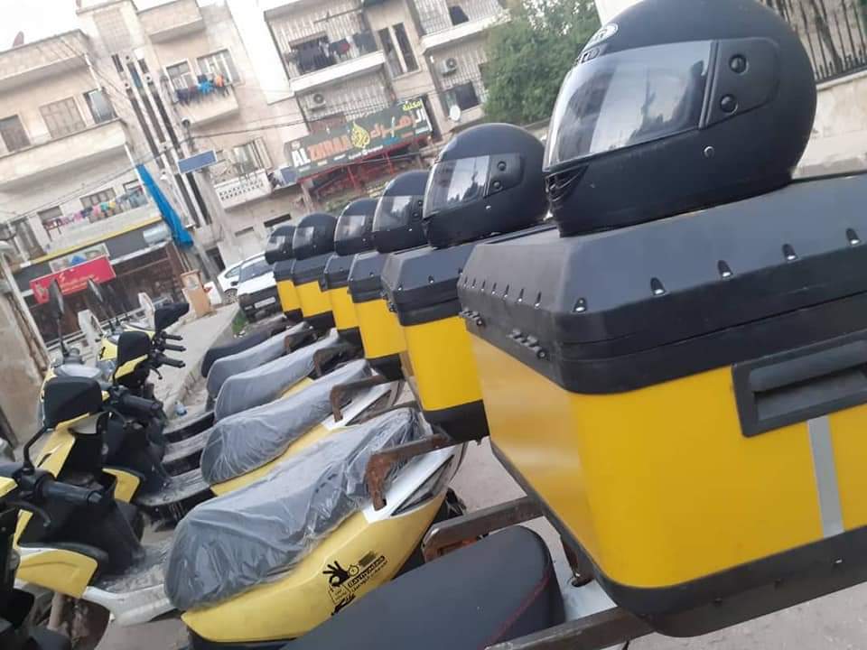 دراجات التوصيل في مشروع "بين يديك" -المصدر: إدارة المشروع