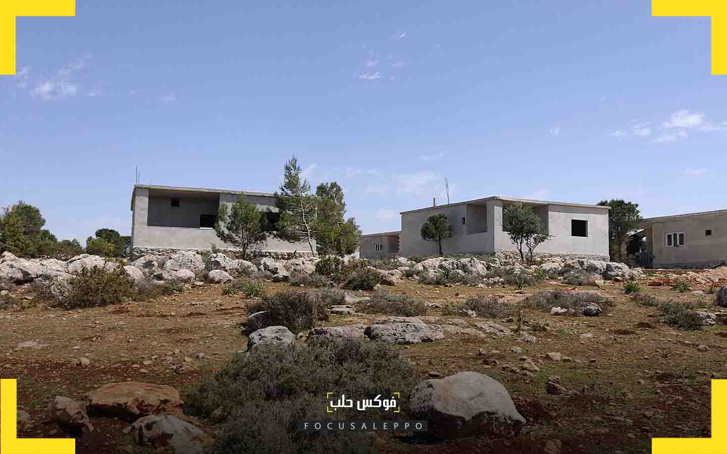 مساكن عشوائية في حرش الخالدية في عفرين