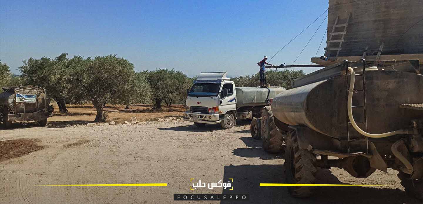 نقل المياه بالصهاريج عبر الآبار السطحية