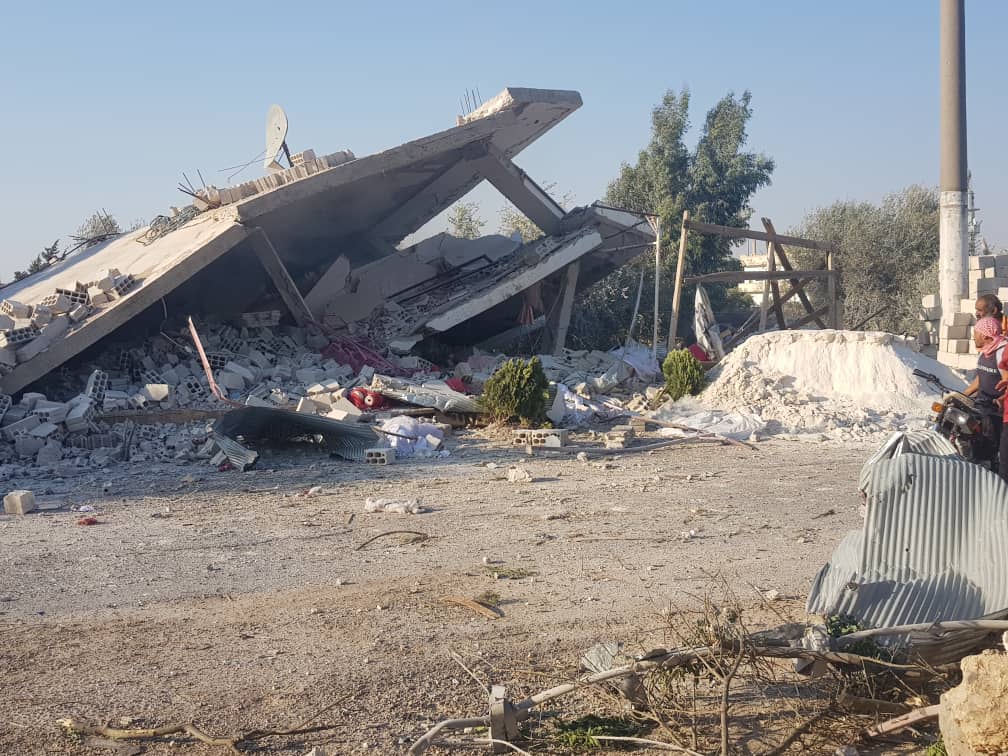 دمار المنازل نتيجة القصف على درعا المصدر: انترنت 