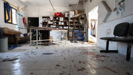 قذائف صاروخية على مشفى الشفاء في مدينة عفرين