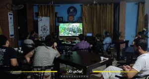 النادي السينمائي في عفرين خلال عرض أحد الأفلام