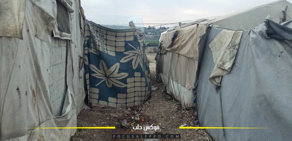 صورة من مخيم دير بلوط في ريف عفرين.