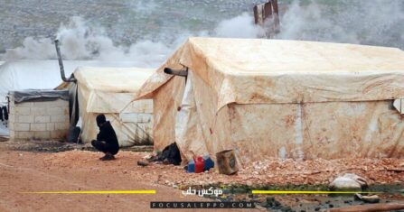 حجارة الأنترلوك بديلا عن الإسفلت داخل المخيمات