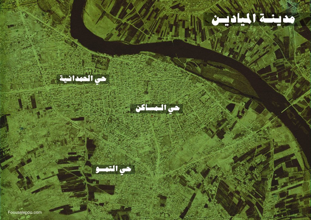 خريطة لمدينة الميادين - فوكس حلب