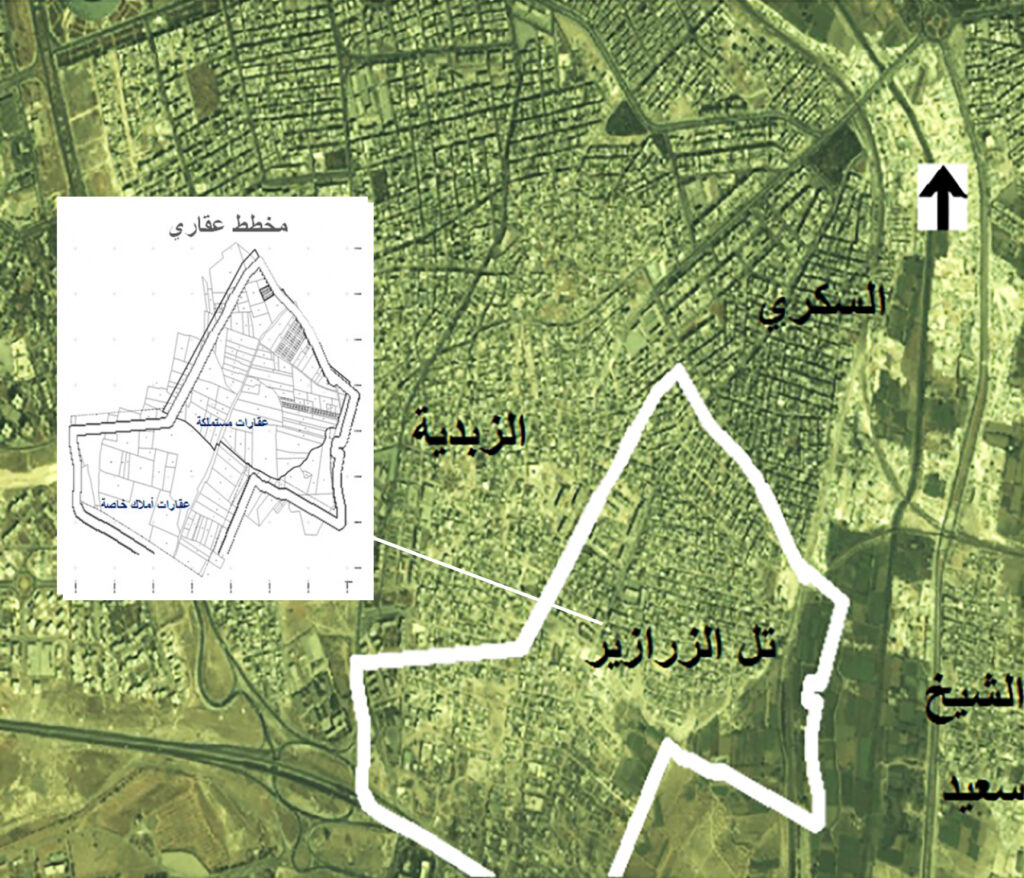 مخطط عقاري لحي تل الزرازير في مدينة حلب - المصدر: الهيئة العامة للتطوير العقاري.