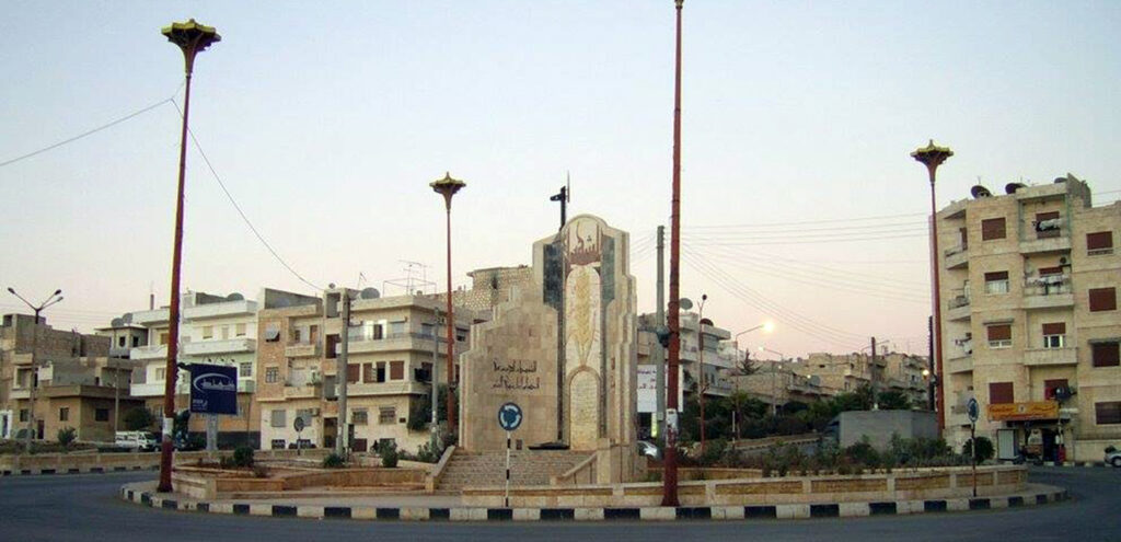 دوار الشهداء في إدلب قديماً، المصدر صفحة qutaiba alamouri