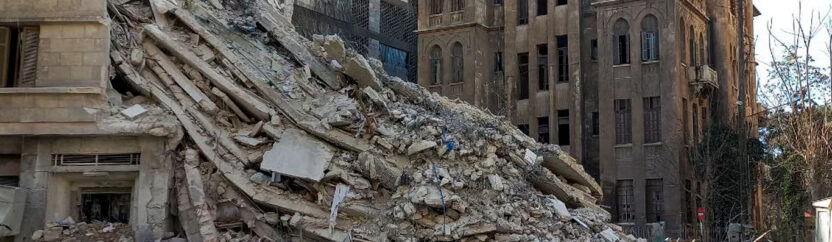 في مدينة حلب.. مئات الضحايا والمباني المهدمة إثر الزلزال