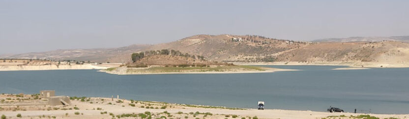 انحسار نهر عفرين بسبب السدود والجفاف