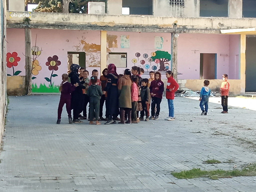 تلاميذ المدرسة الريفية في مدينة كفرنبل-نيسان 2024.