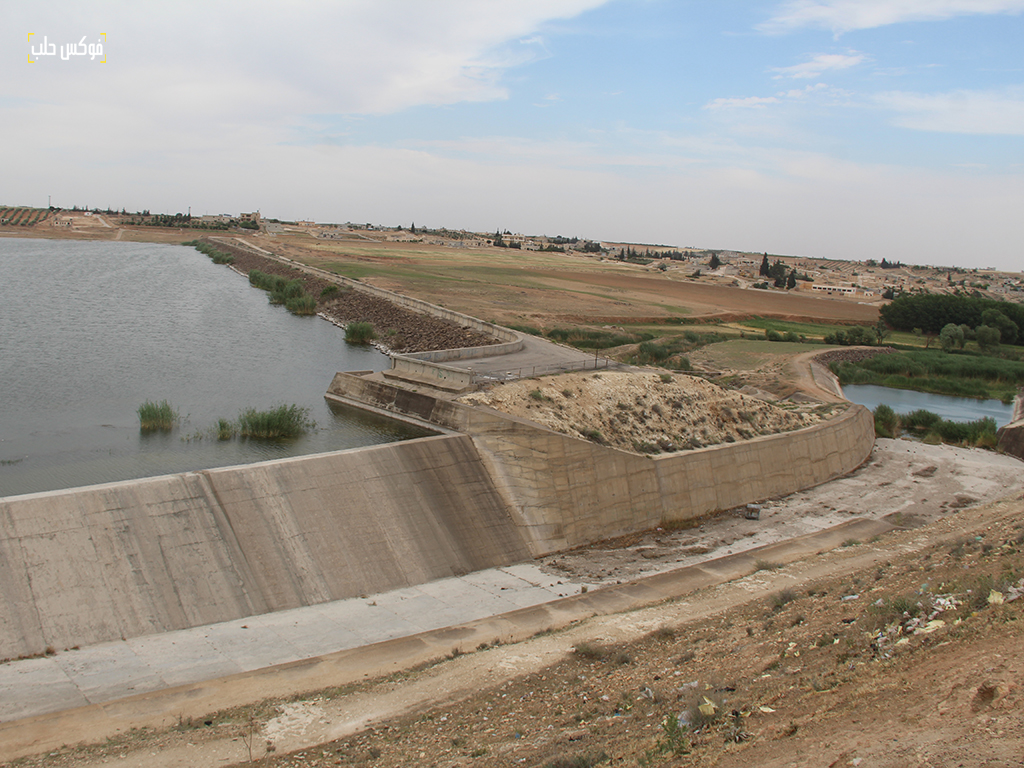 سد الساجور في ريف حلب الشرقي، أيار 2025.