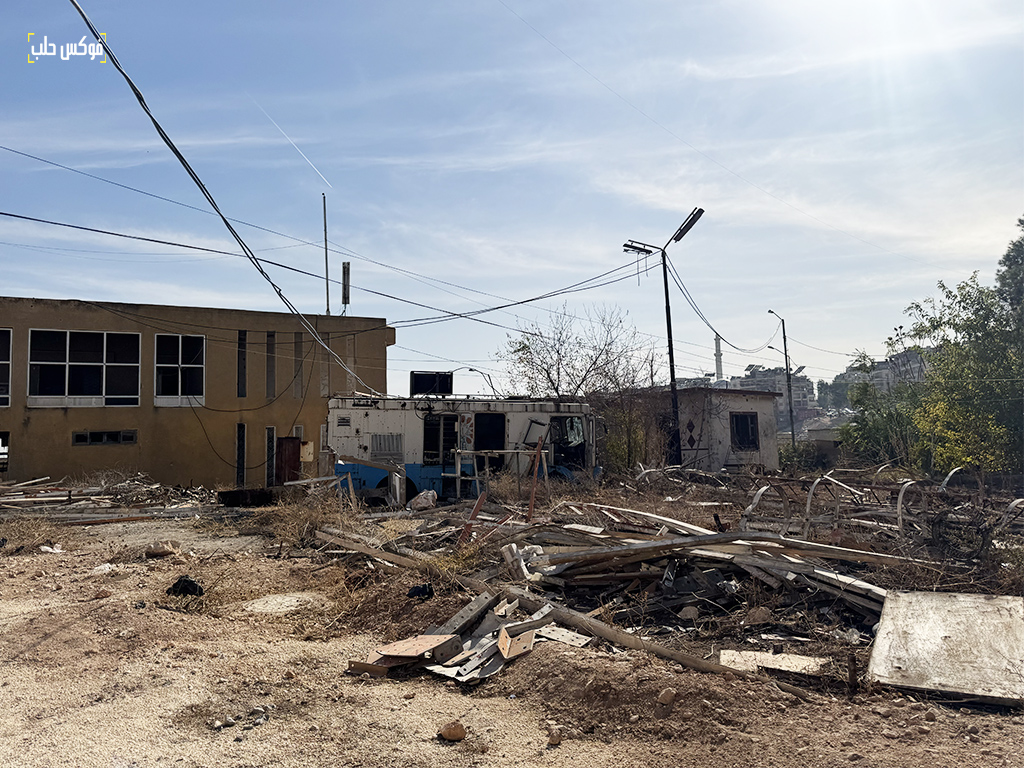 مبنى الإذاعة والتلفزيون في مدينة حلب، حي الإذاعة، 2025.