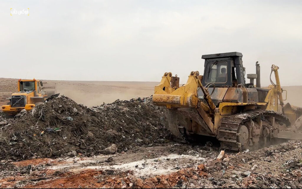 مطمر نفايات في قرية تل الضمان بريف حلب الجنوبي