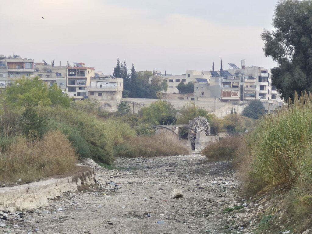 منطقة باب النهر في مدينة حماه، 2026.