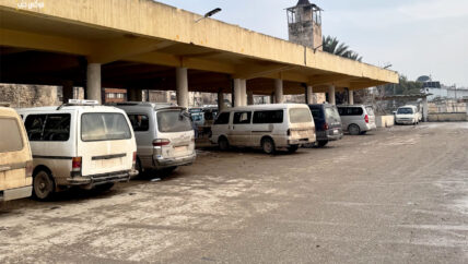 أجرة النقل الخارجي بين مدينة حلب و أريافها خارج التعرفة الرسمية