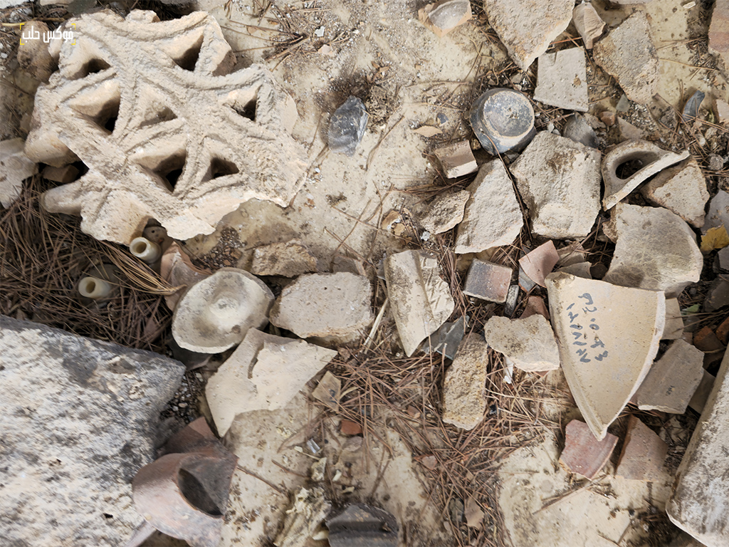 مستودع آثار عين دارة قرب مدينة عفرين، آذار 2026.