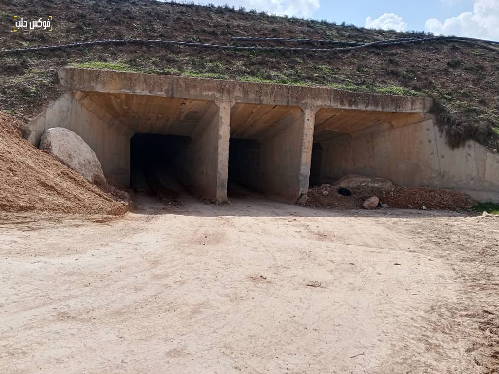 نفق تل المعز بالقرب من قرية دير حافر في ريف حلب الشرقي