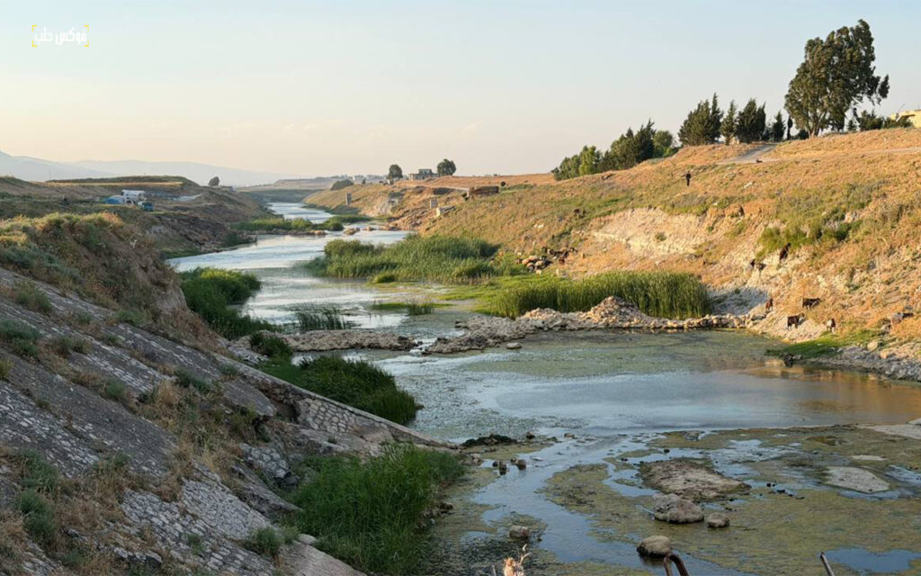مجرى قناة سهل الغاب في ريف مدينة حماة